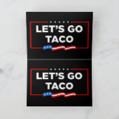 Laten we gaan Taco Trump altijd kippen uit grappig Kaart (Binnen)