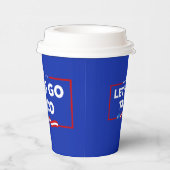 Laten we gaan Taco Trump altijd kippen uit grappig Papieren Bekers (Rechts)