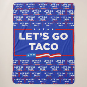 Laten we gaan Taco Trump altijd kippen uit grappig Sherpa Deken