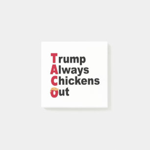 Laten we gaan TACO Trump Ontwricht Altijd Post-it® Notes