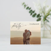 Laten we gaan trouwen met Fun Wedding News Briefkaart (Staand voorkant)