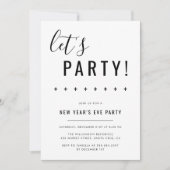 Laten we gaan. Uitnodigingen van het nieuwjaarsfee (Voorkant)