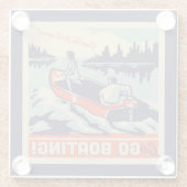 Laten we gaan varen glazen onderzetter (Achterkant)