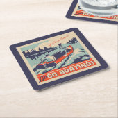 Laten we gaan varen kartonnen onderzetters (Schuin)