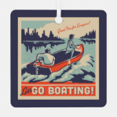 Laten we gaan varen metalen ornament (Achterkant)