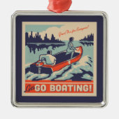 Laten we gaan varen metalen ornament (Voorkant)