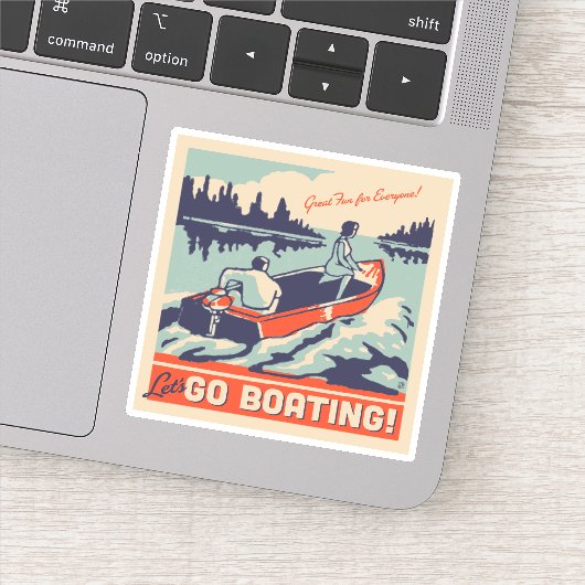 Laten we gaan varen sticker (Detail)