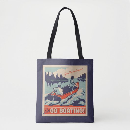 Laten we gaan varen tote bag (Voorkant)