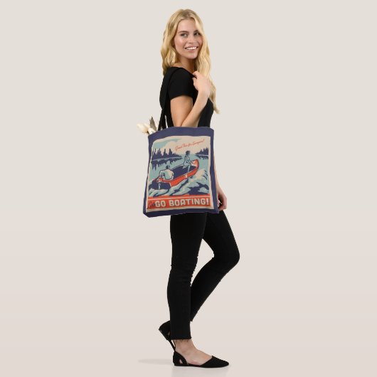 Laten we gaan varen tote bag (Op model)