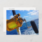 Laten we gaan vissen briefkaart (Voorkant / Achterkant)