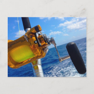 Laten we gaan vissen briefkaart