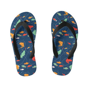 Laten we gaan vissen kinder teenslippers