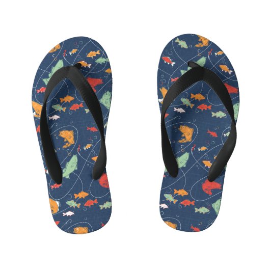 Laten we gaan vissen kinder teenslippers (Voetbed)