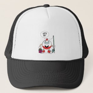 Laten we gaan vissen trucker pet