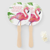 Laten we gaan vliegen handwaaier (Voorkant en achterkant)