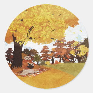 Laten we gaan vliegen met een vlieger ronde sticker