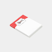Laten we gaan! Wandel Chinese Crested hond (hl blk Post-it® Notes (Schuin)