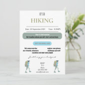 Laten we gaan wandelen uitnodiging Kaart (Staand voorkant)