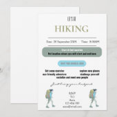 Laten we gaan wandelen uitnodiging Kaart (Voorkant / Achterkant)