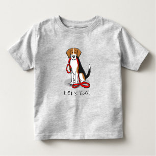 Laten we gaan! (wandkleur) Beagle Dog (driekleur 3 Kinder Shirts