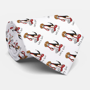 Laten we gaan! (wandkleur) Beagle Dog (driekleur 3 Stropdas