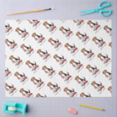 Laten we gaan! (wandkleur) Beagle Dog (driekleur 3 Tissuepapier (Craft)