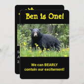 Laten we gaan wild dier dierentuin eerste verjaard kaart (Voorkant / Achterkant)