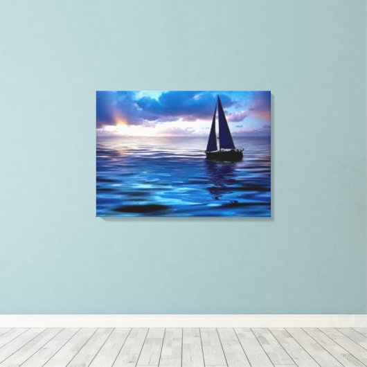 Laten we gaan winkelen canvas afdruk (Insitu (Houten vloer))