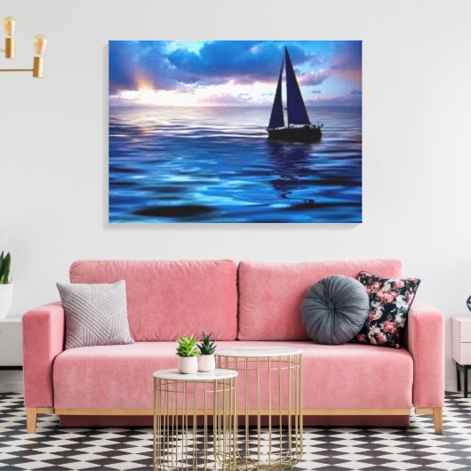 Laten we gaan winkelen canvas afdruk (Insitu (Woonkamer))