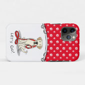 Laten we gaan! Yellow Lab Labrador Retriever Dog C Case-Mate iPhone Case (Achterkant (horizontaal))