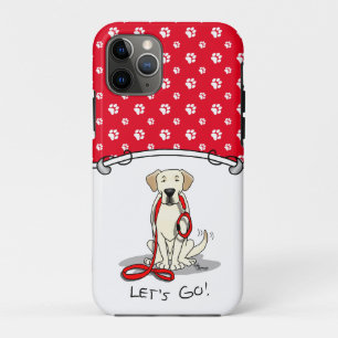 Laten we gaan! Yellow Lab Labrador Retriever Dog C Case-Mate iPhone Case