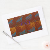 Laten we gaan Zebra Safari Art Print / Graphic Rechthoekige Sticker (Envelop)