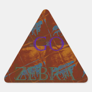 Laten we gaan Zebra Safari Art Print / Graphic Sticker