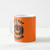 Laten we gaan zeuren | Funny Drink Quote Halloween Koffiemok (Voorkant links)