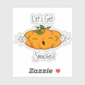 Laten we gaan zeuren | Funny Pumpkin Halloween Hum Sticker (Vel)