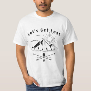 Laten we gaan zoeken naar grappige wandelende kamp t-shirt