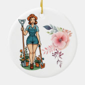 Laten we Garden Thunder_Cove Keramisch Ornament (Achterkant)