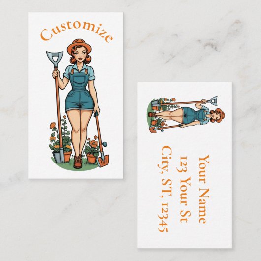 Laten we Garden Thunder_Cove Visitekaartje (Voorkant / Achterkant)