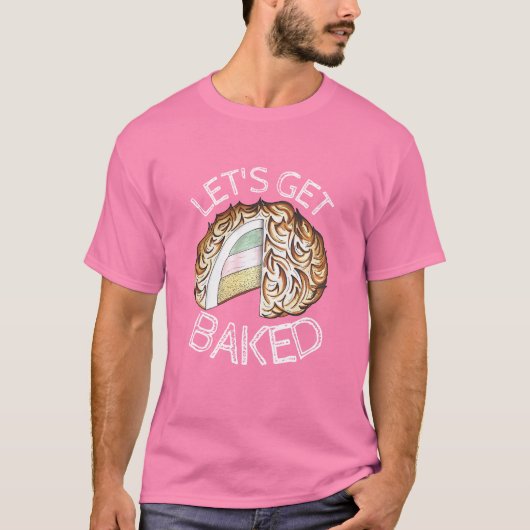 Laten we gebakken Alaska Ice Cream Funny Foodie T-shirt (Voorkant)
