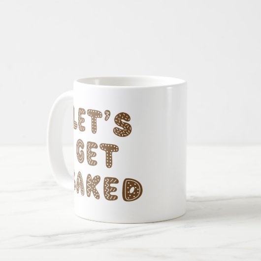 Laten we gebakken peperkoekjes halen koffiemok (Voorkant links)