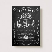 "Laten we gebastd worden" Moderne Thanksgiving van Kaart