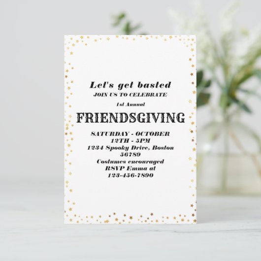 Laten we gebastd worden | Vrijwillige uitnodiging (Staand voorkant)