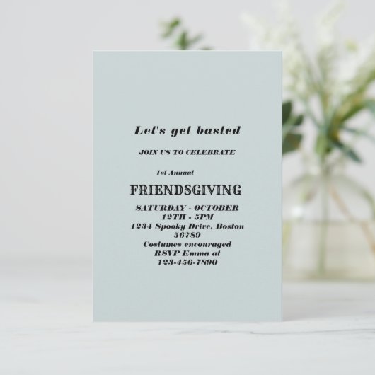 Laten we gebastd worden | Vrijwillige uitnodiging (Staand voorkant)