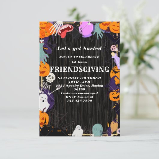 Laten we gebastd worden | Vrijwillige uitnodiging (Staand voorkant)