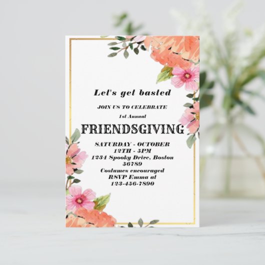 Laten we gebastd worden | Vrijwillige uitnodiging (Staand voorkant)