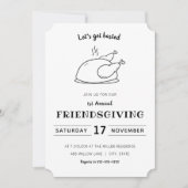 Laten we gebraden worden | Uitnodiging voor Vriend (Voorkant)