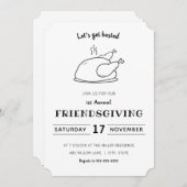 Laten we gebraden worden | Uitnodiging voor Vriend (Voorkant / Achterkant)