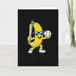 Laten we gek doen met bananen Funny Banana Merch Kaart