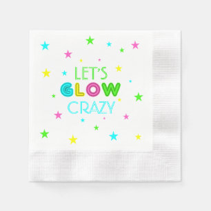 Laten we gek doen met Glow Crazy Party Servet