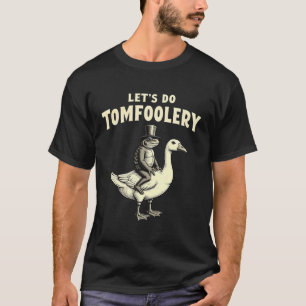 Laten we gek doen Vintage Kikker Gans Meme Grappig T-shirt